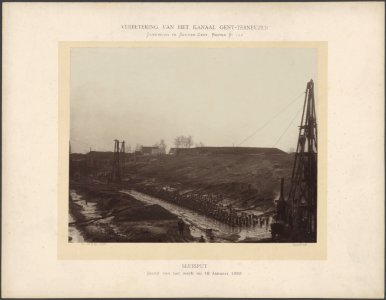 Schutsluis te Sas van Gent, bestek No 190. Stand van het werk, Bestanddeelnr 866