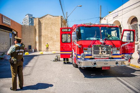 Fire service lights work