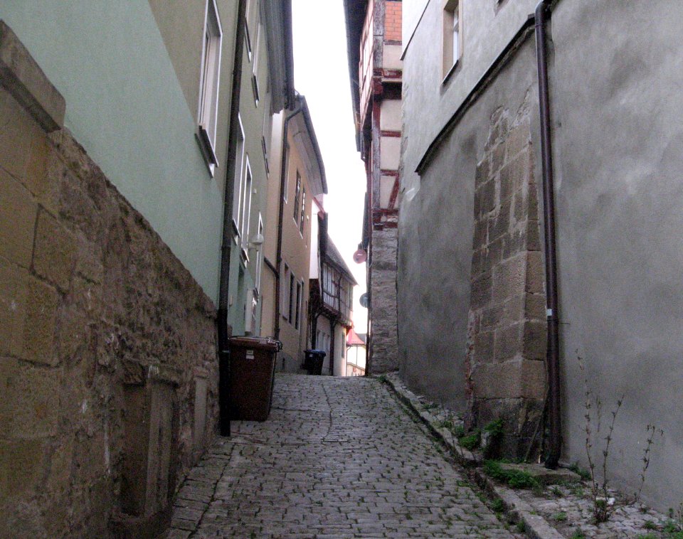 Schwäbisch Hall, Altstadtgasse vom Keckenhof in Richtung Hafenmarkt