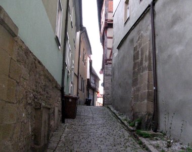 Schwäbisch Hall, Altstadtgasse vom Keckenhof in Richtung Hafenmarkt