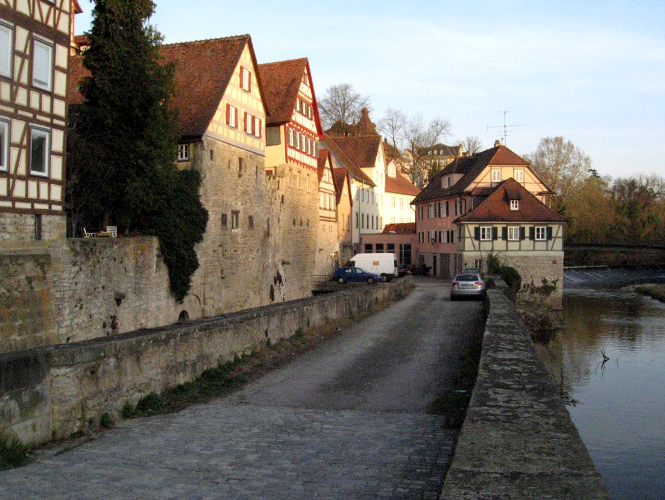 Schwäbisch Hall, Stadtmühle vom Steinernen Steg