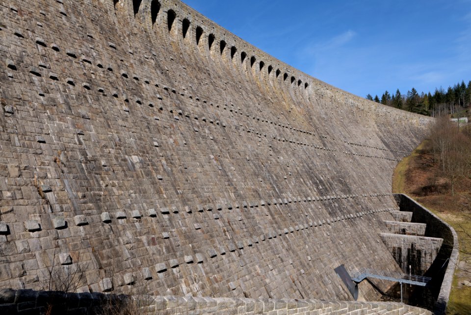 Schwarzenbachtalsperre dam 2020-03-15 15