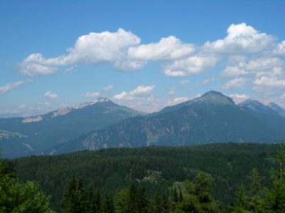 Schwarzhorn und Weißhorn vom Trudner Horn 1