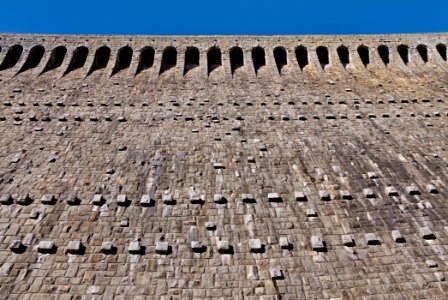 Schwarzenbachtalsperre dam from down 2020-03-15 pixel-shift 07
