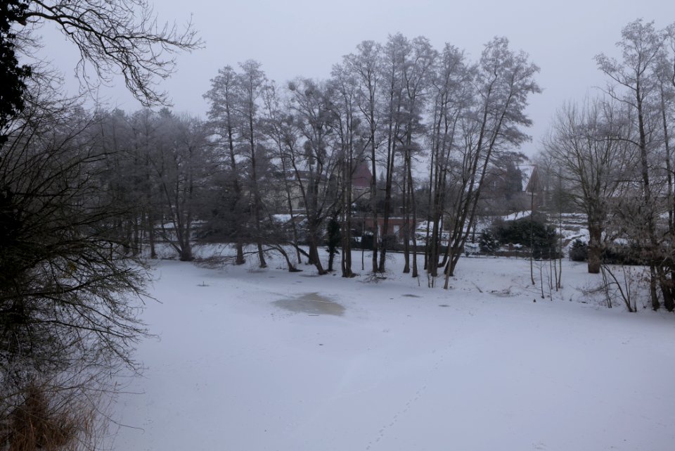 Schwanengraben Dallgow-Döberitz with snow 2021-02-14 11