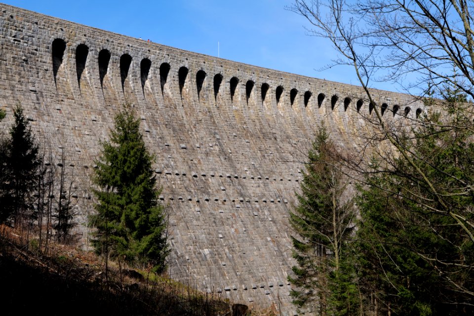 Schwarzenbachtalsperre dam 2020-03-15 12