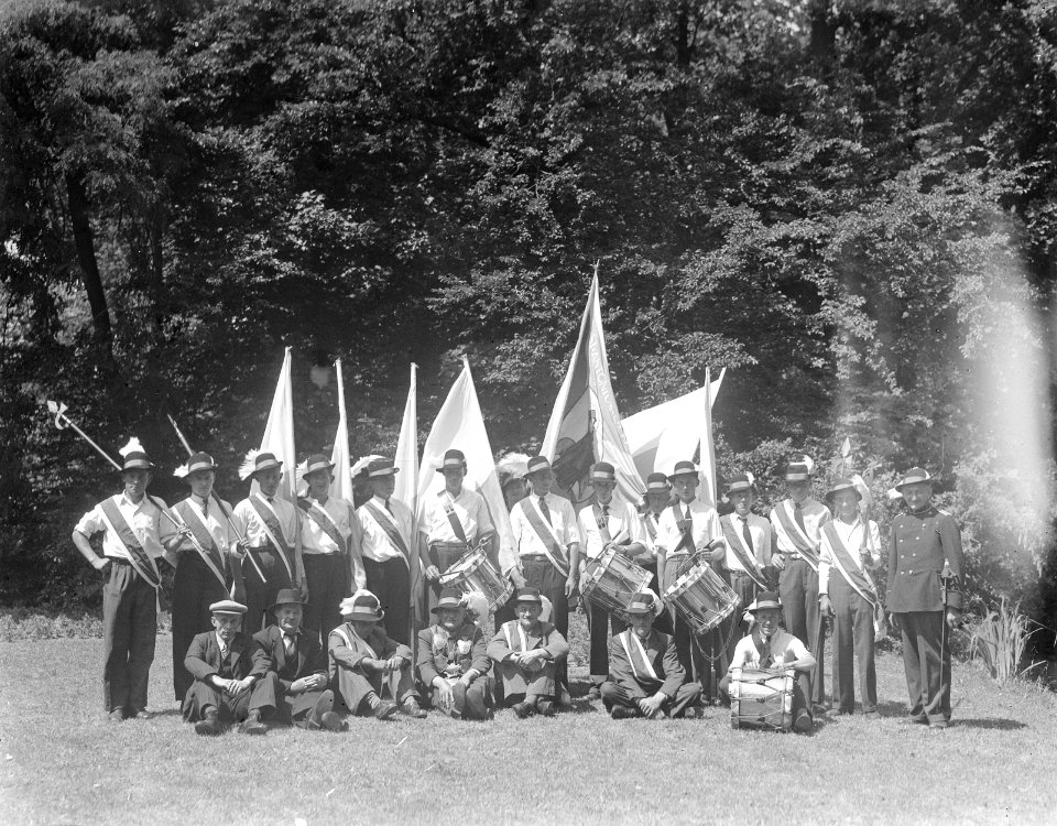 Schuttersfeest te Gemert. Kapel Paterschool Gemert, Bestanddeelnr 934-6890