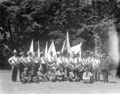 Schuttersfeest te Gemert. Kapel Paterschool Gemert, Bestanddeelnr 934-6890