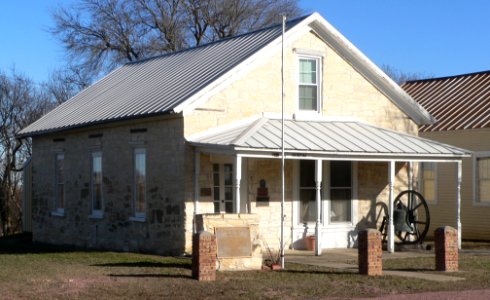 Scotland, South Dakota, Methodist church museum from NW 1