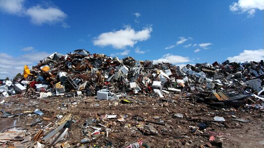 Junk recycle heap photo