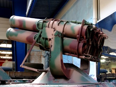 SdKfz 4-1 15cm Nebelwerfer-Zehnling 42 auf 2t Maultier in the Musée des Blindés, France, pic-5