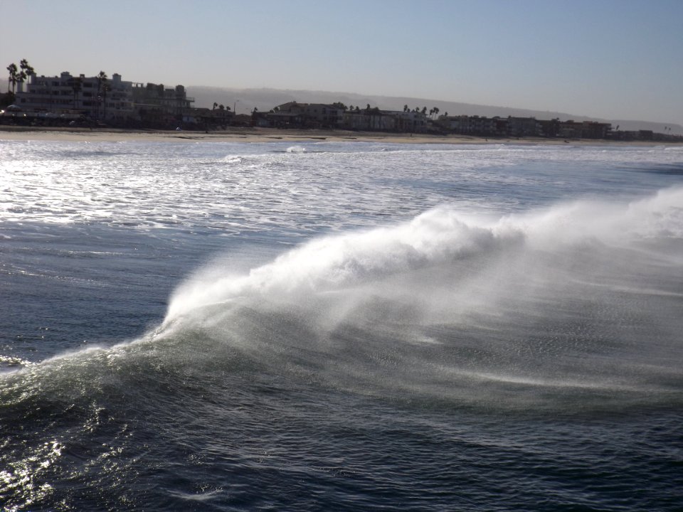 Sea spray in the Santa Anas