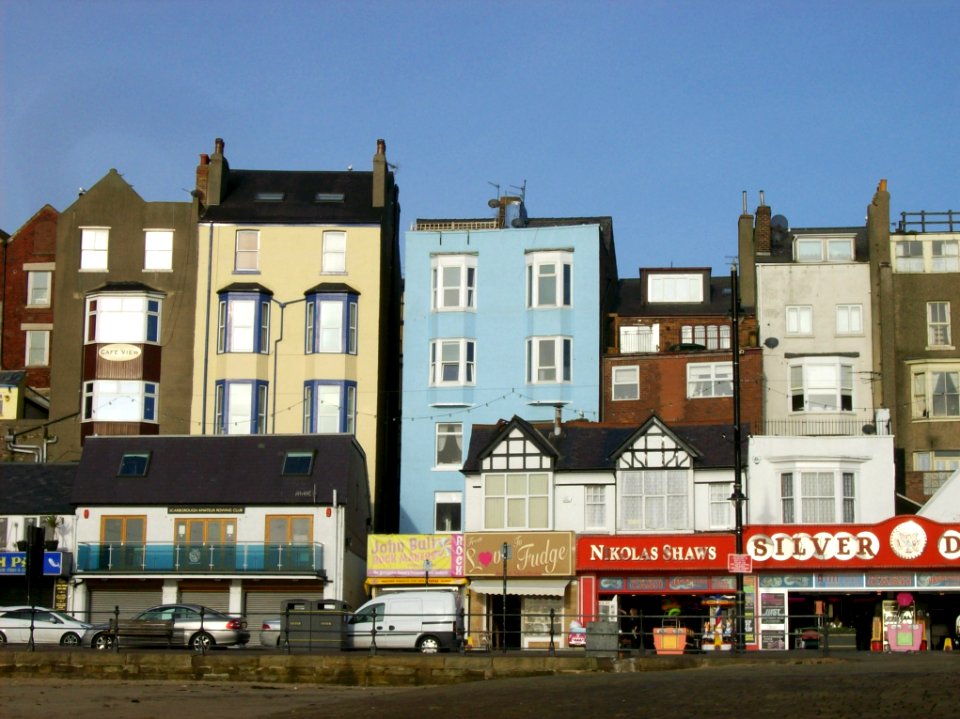 Sea front buildings in Scarborough