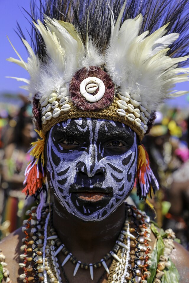 Handsome warrior papua new guinea