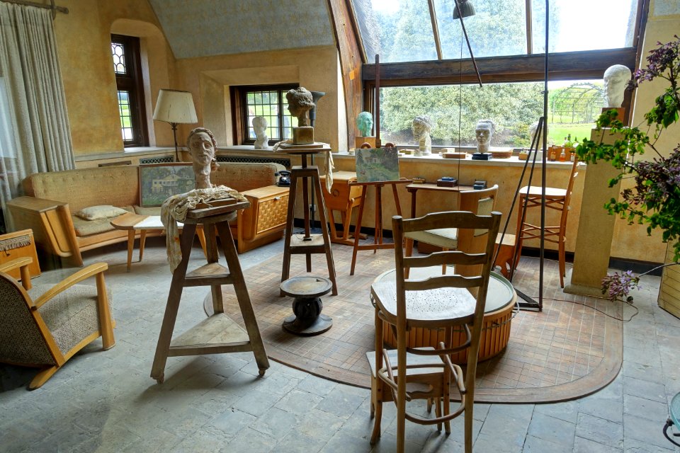 Sculpture studio - Royal Castle of Laeken - Brussels, Belgium - DSC07286