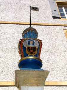 Sculpture de la fontaine de la rue des moulins à Neuchâtel
