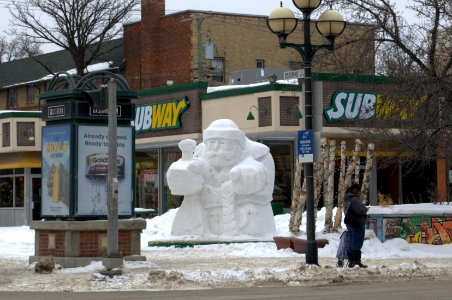 Sculpture for Festival du Voyageur in Winnipeg, Manitoba photo