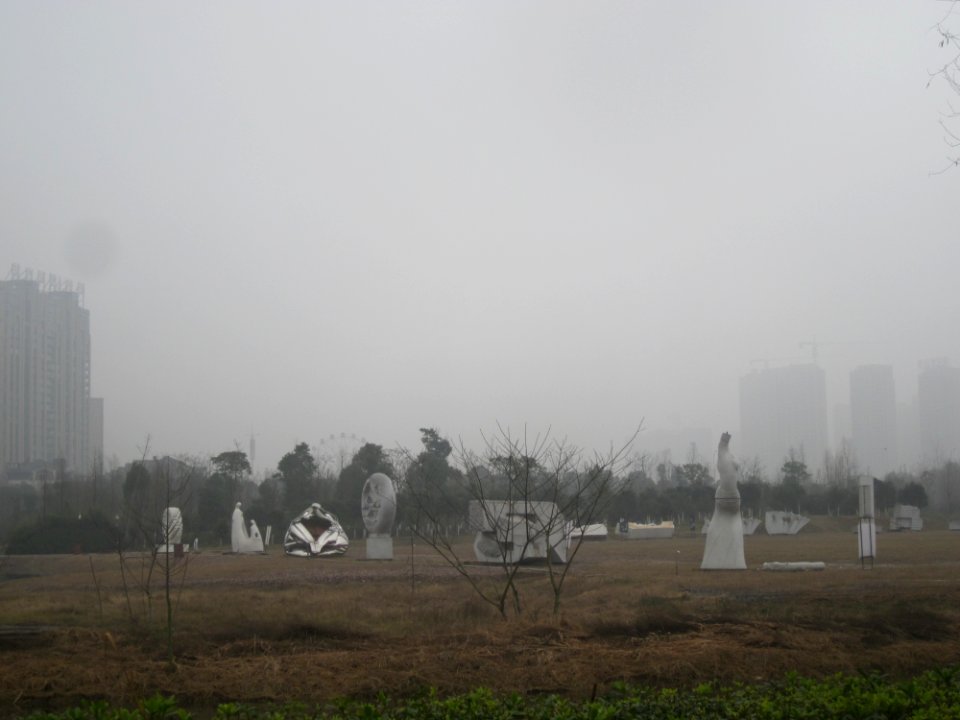 Sculptures in the Sculpture Garden of Yanghu Wetland Park