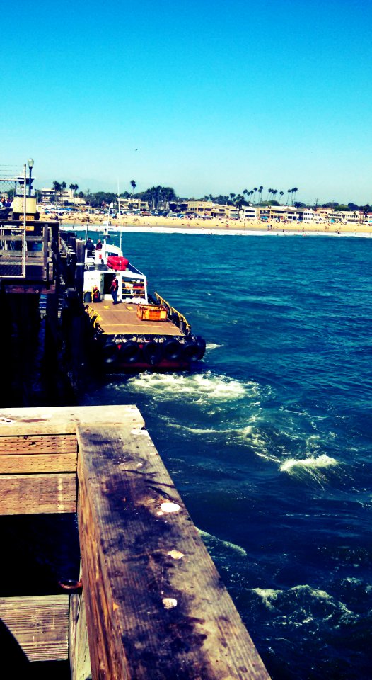 Seal Beach California, looking from the pier