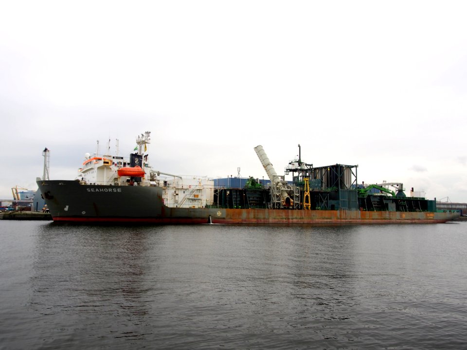 SEAHORSE (ship, 1983), IMO 8213744 - Pipe Burying Vessel, Port of Amsterdam pic1