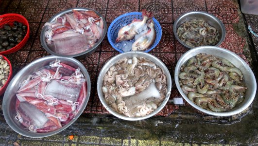 Seafood in Ben Thanh Market - Ho Chi Minh City, Vietnam - DSC01132