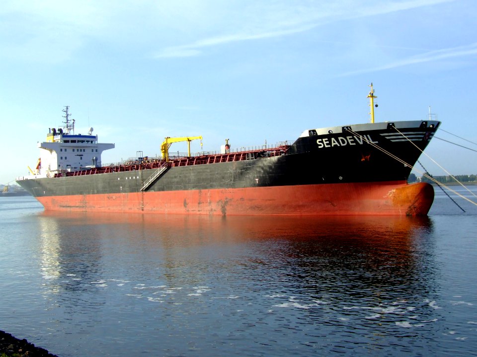 Seadevil p1 9113367 at the Calland canal, Port of Rotterdam, Holland 20-May-2007