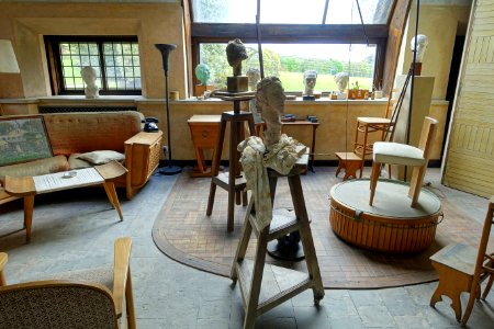 Sculpture studio - Royal Castle of Laeken - Brussels, Belgium - DSC07292