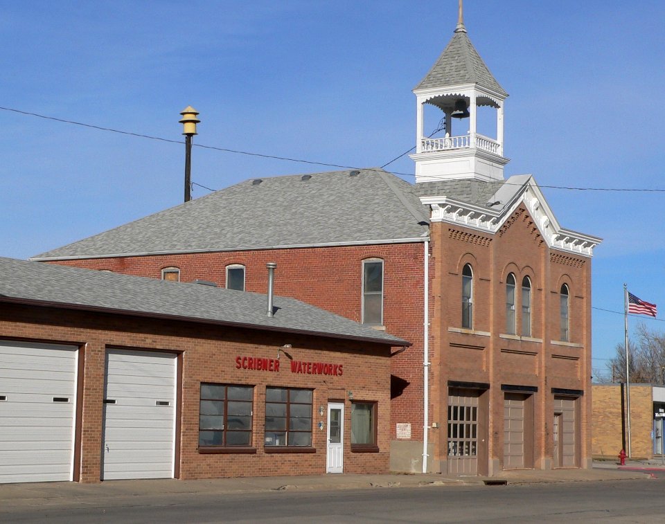 Scribner, Nebraska town hall from SE 1