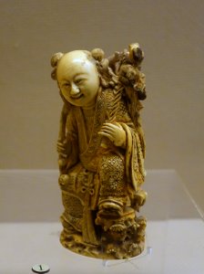 Sculpted figure, China, Qing dynasty, 1644-1911 AD, ivory - Sichuan Provincial Museum - Chengdu, China - DSC04635