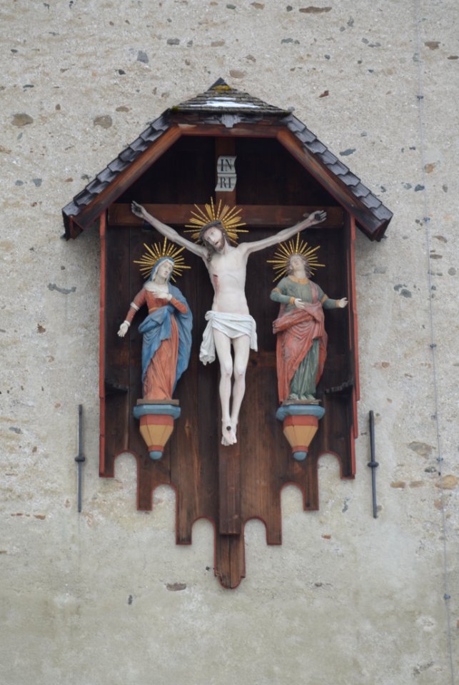 Serfaus, Kirchturm , Detail