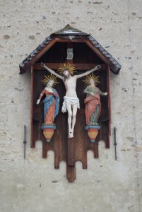 Serfaus, Kirchturm , Detail