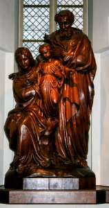 Sculpture of the Holy Family in St. Quentin Cathedral, Hasselt
