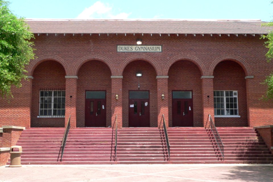 SCSU Dukes Gym SW entrance 1