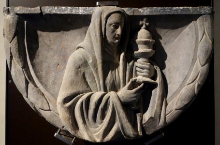 Santa Chiara, Ligurian sculptor, second half of the 15th century, stone - Museo Diocesano (Genoa) - DSC01435