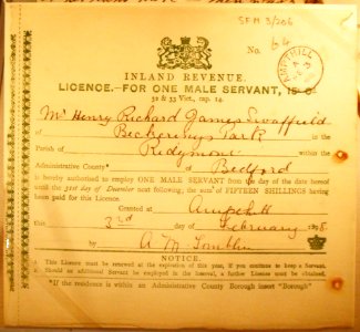 ServantLicence1898