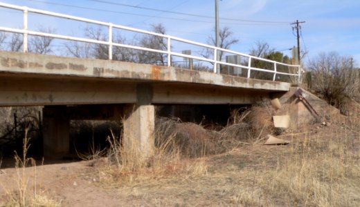 Santa Cruz River Bridge 8166 E abutment