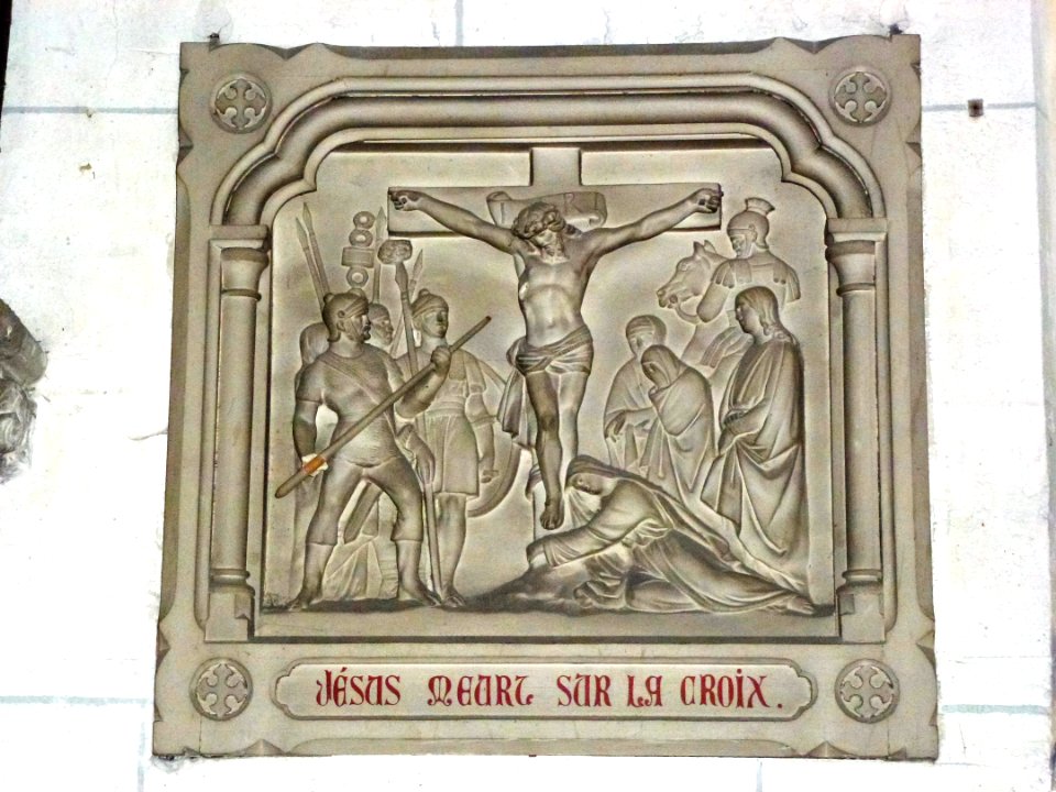 Serquigny (Eure, Fr) église Notre-Dame, chemin de croix, station 12