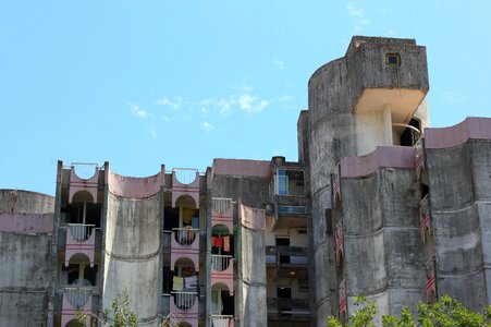 Apartment building concrete photo