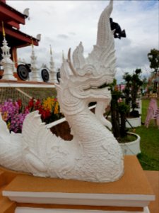 Serpent staircase - Wat Hiranyawat - Chiang Rai - 2017-01-02 - 002