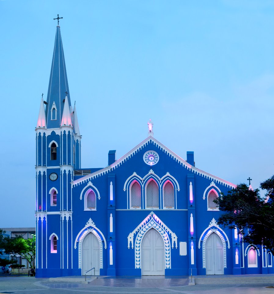 Santa Barabara Church in the Sunset