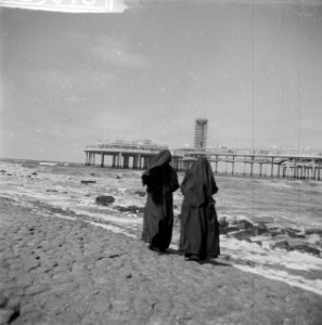 Serie over nieuwe Pier in Scheveningen Nonnetje bij de pier, Bestanddeelnr 912-5018
