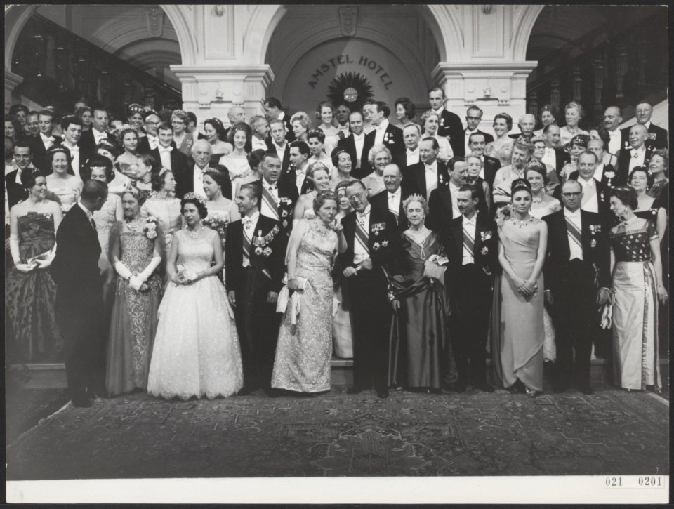 Serie Viering 25-jarig huwelijksfeest Juliana en Bernhard. Statiefoto, Bestanddeelnr 021-0201