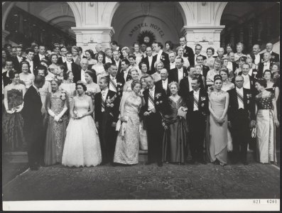 Serie Viering 25-jarig huwelijksfeest Juliana en Bernhard. Statiefoto, Bestanddeelnr 021-0201