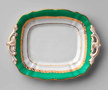 Servies met groen-gouden bies (1865), Petrus Regout & Co (2a)