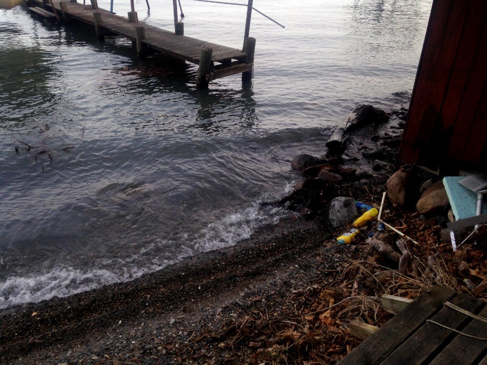 Seneca Lake flooded dock ramp removed