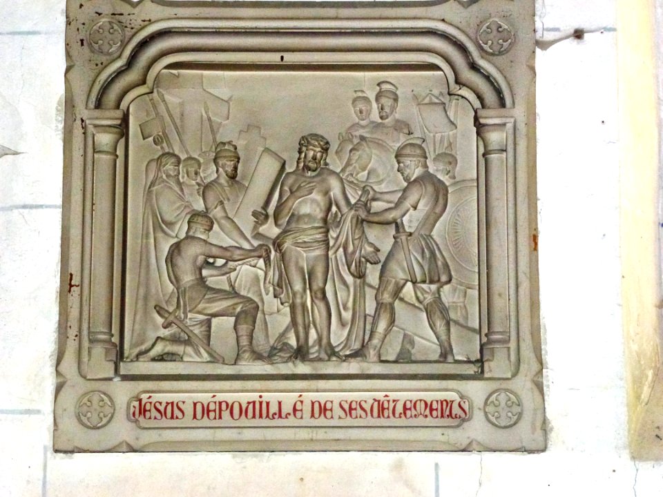 Serquigny (Eure, Fr) église Notre-Dame, chemin de croix, station 10