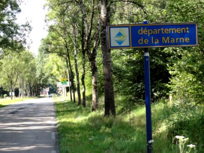 Sermaize-les-Bains (Marne) panneau limit dep. Marne