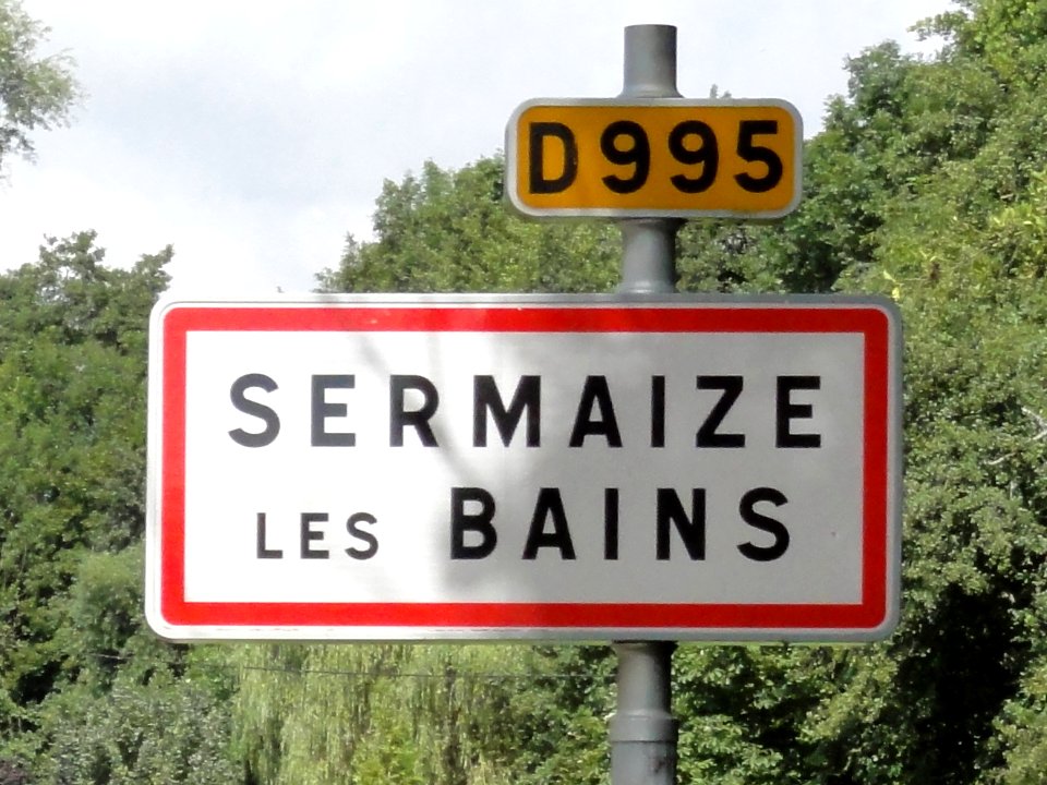 Sermaize-les-Bains (Marne), panneau d'agglomération