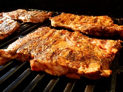 Meat steak delicious photo