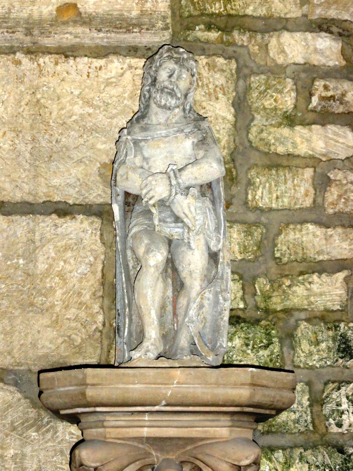 Sermaize-les-Bains (Marne) église, statue Christ aux liens